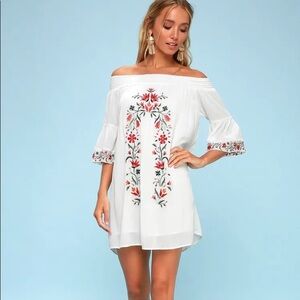 NWT Taryn off the shoulder dress, black swan